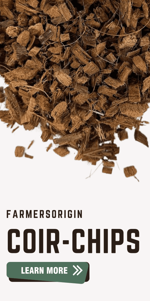 Renewable coconut coir chips